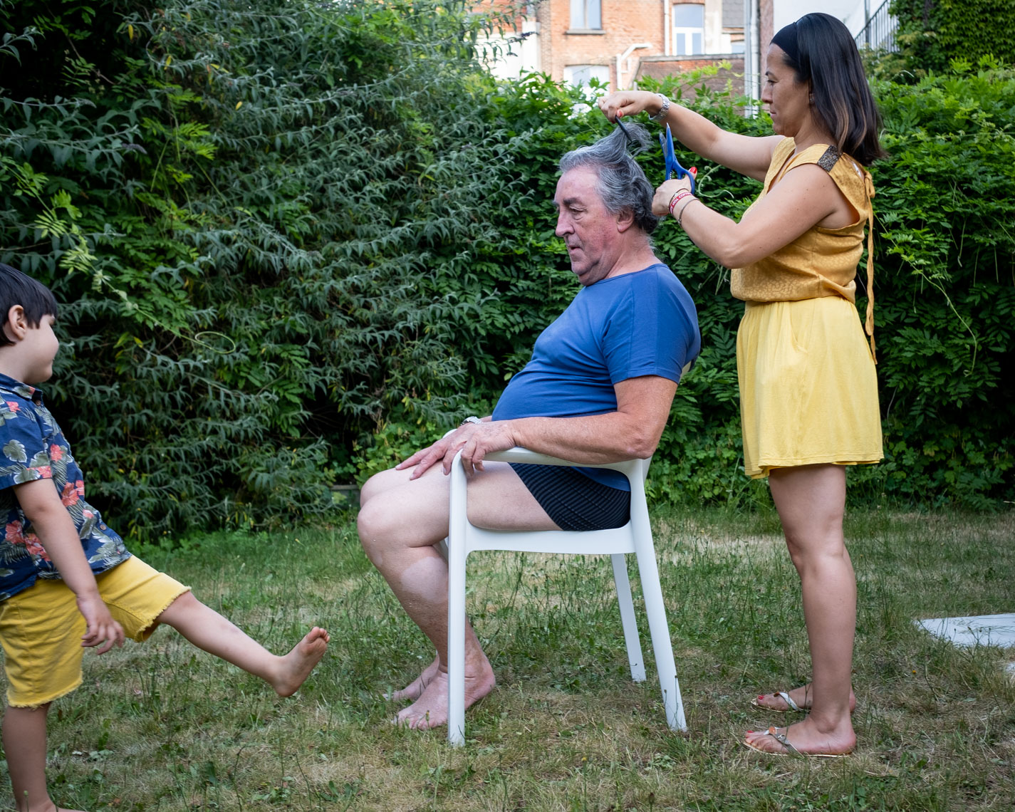 Kapbeurt in een tuin in Antwerpen